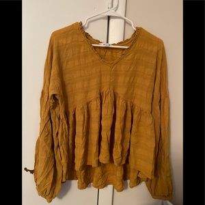 Time and Tru golden yellow blouse